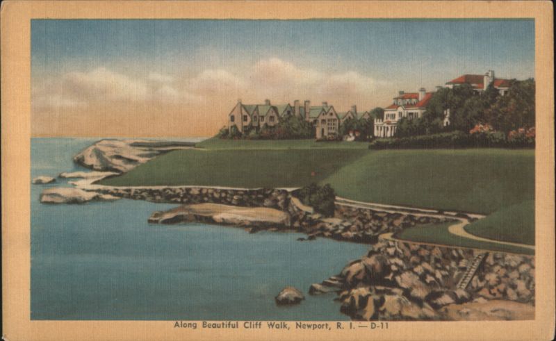 Beautiful Cliff Walk, Mansions & Coastline Newport Rhode Island