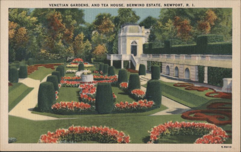 Venetian Gardens & Tea House, Berwind Estate Newport Rhode Island