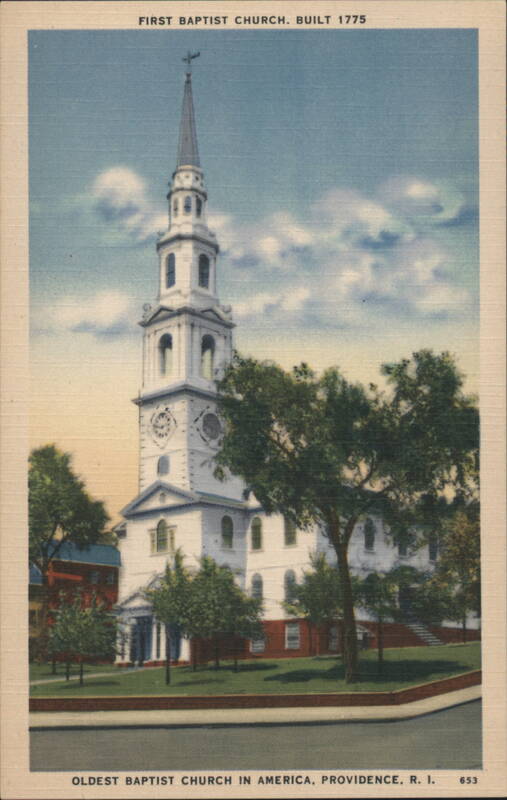 First Baptist Church, Built 1775, Oldest in America Providence Rhode Island