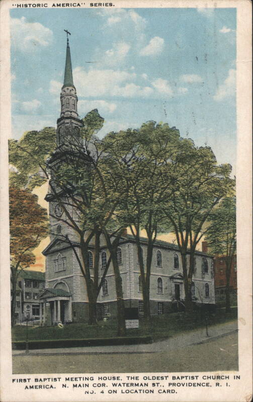 First Baptist Meeting House, Oldest Baptist Church, Providence RI Rhode Island
