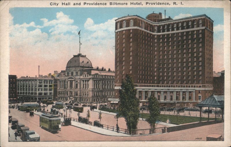 City Hall and Providence Biltmore Hotel Rhode Island