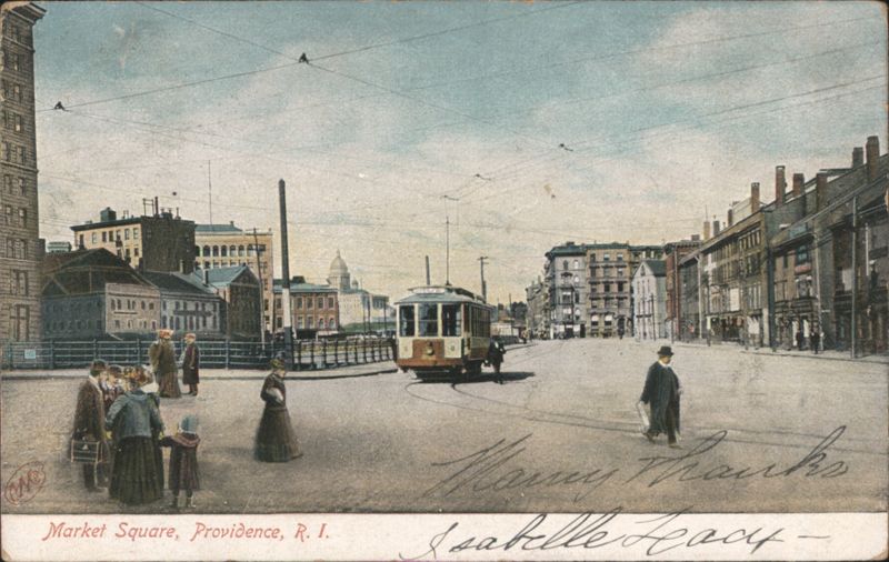 Market Square, Providence, RI - Streetcar & People Rhode Island