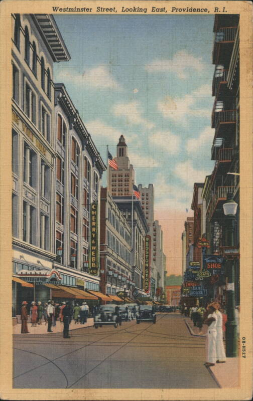 Westminster Street Looking East Providence Rhode Island