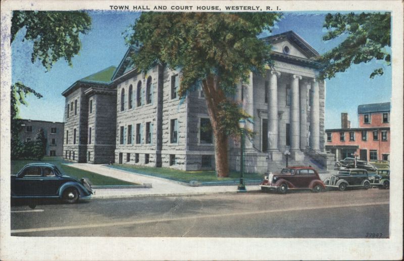 Town Hall and Court House, Westerly, RI Rhode Island