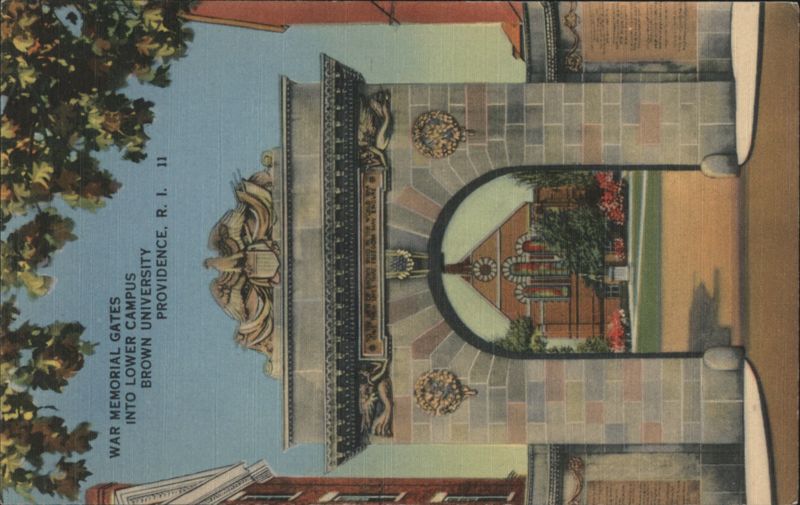 War Memorial Gates, Lower Campus, Brown University Providence Rhode Island