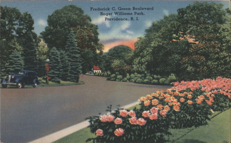 Frederick C. Green Boulevard, Roger Williams Park Providence Rhode Island