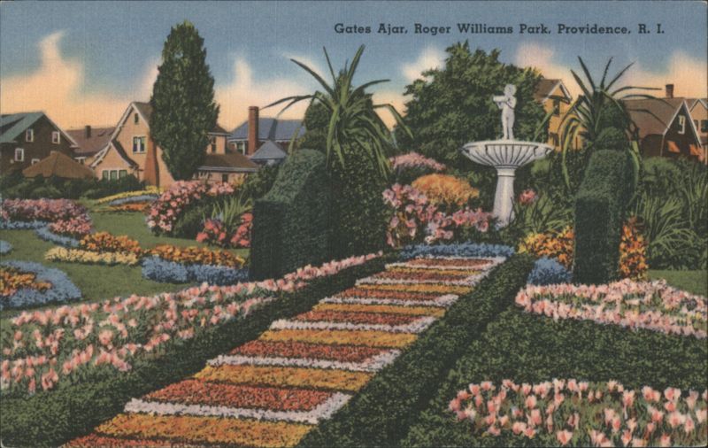 Gates Ajar, Roger Williams Park Garden, Providence, RI Rhode Island