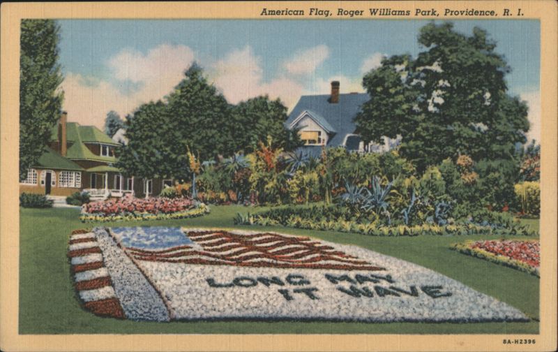 American Flag Flower Bed, Roger Williams Park Providence Rhode Island