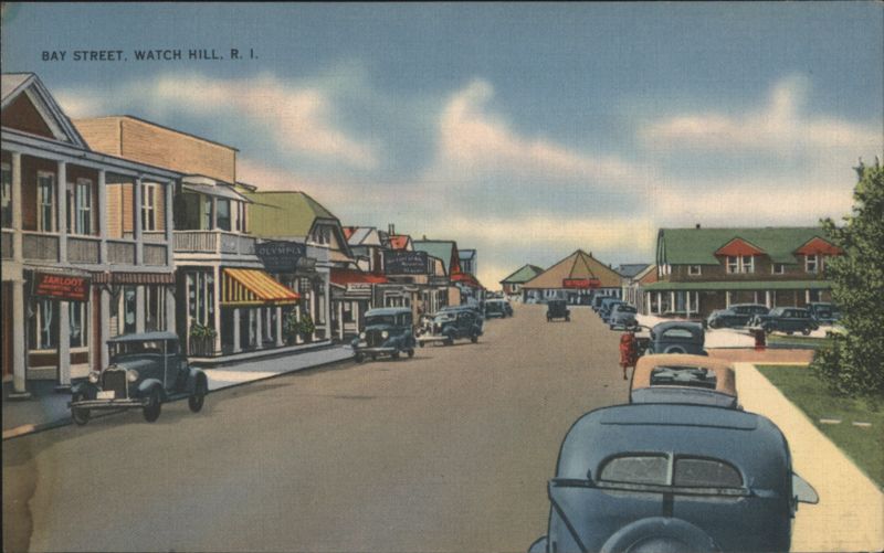 Bay Street, Watch Hill Street Scene Rhode Island