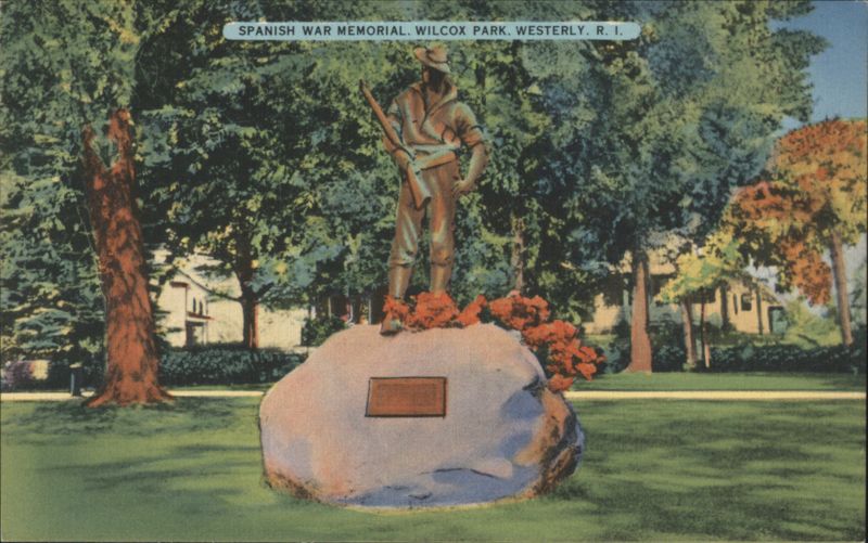 Spanish War Memorial, Wilcox Park, Westerly, RI Rhode Island