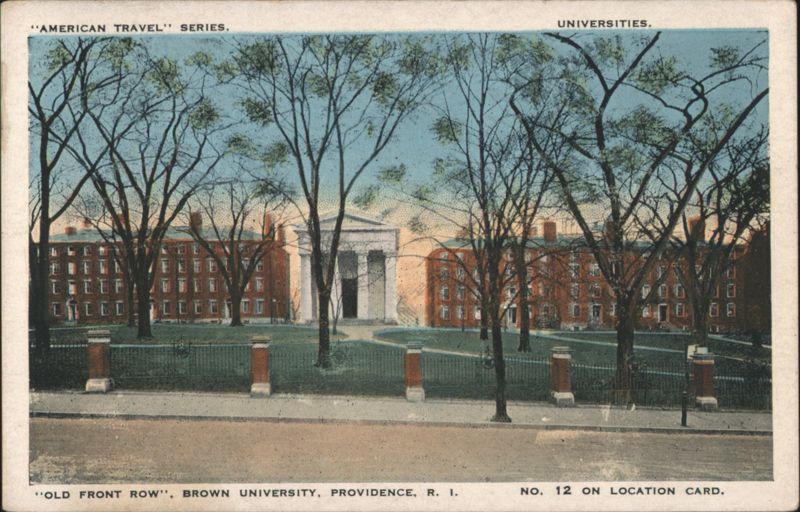 Old Front Row, Brown University Providence Rhode Island