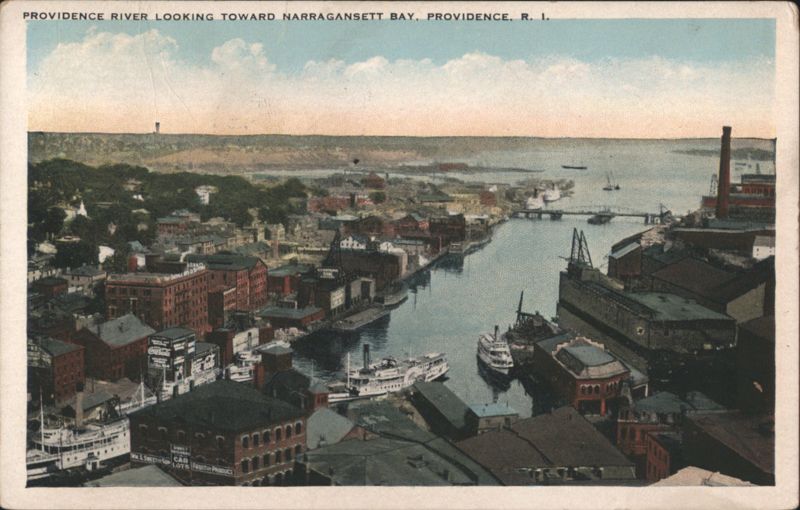 Providence River Looking Toward Narragansett Bay Rhode Island