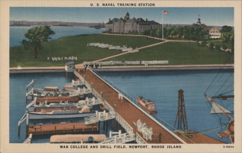 U. S. Naval Training Station, War College & Drill Field Newport Rhode Island