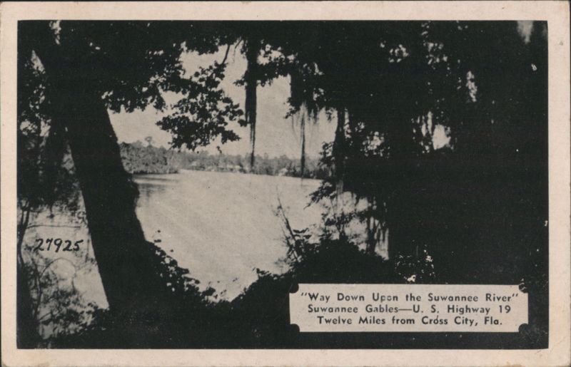 Suwannee River, Suwannee Gables, US Hwy 19, Cross City, FL Florida