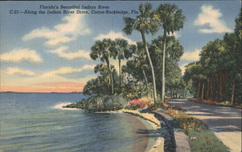 Florida's Beautiful Indian River Drive, Cocoa-Rockledge
