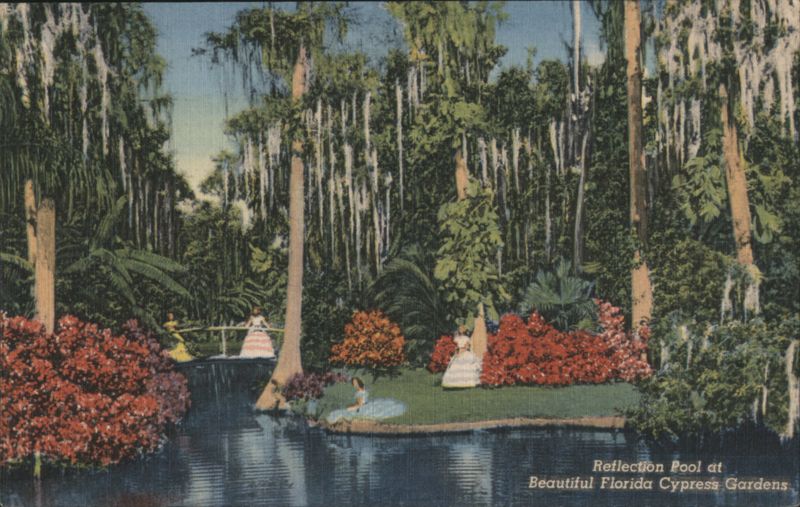 Reflection Pool, Beautiful Florida Cypress Gardens