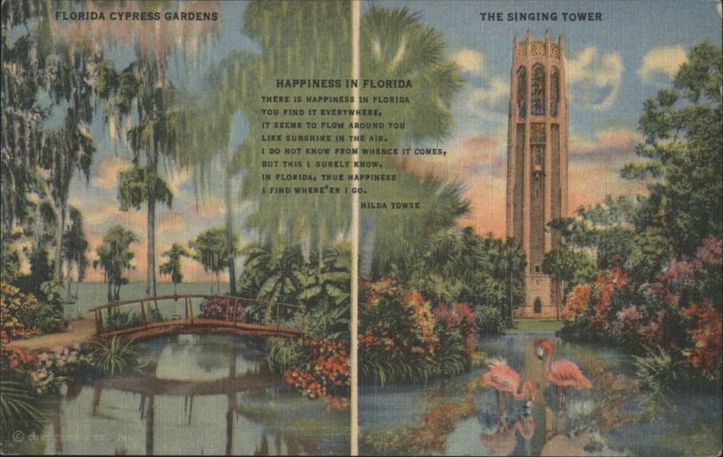 Florida Cypress Gardens & The Singing Tower, Poem