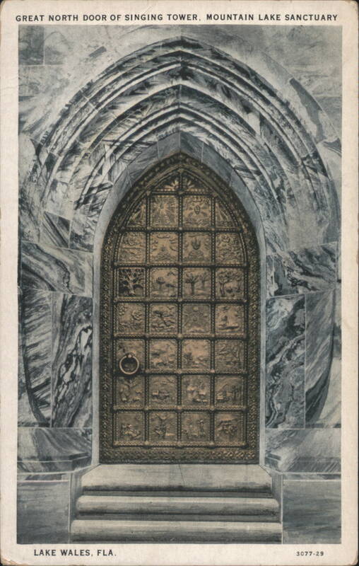 Great North Door of Singing Tower, Mountain Lake Sanctuary Lake Wales Florida