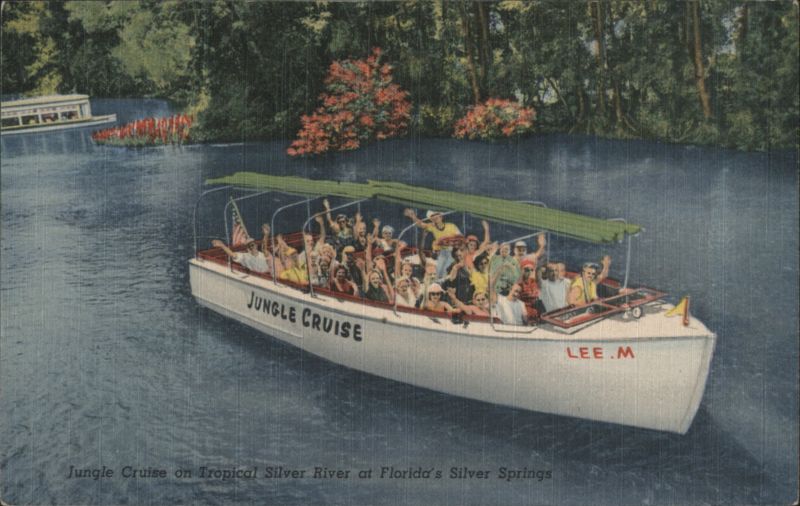Jungle Cruise on Tropical Silver River, Silver Springs Florida