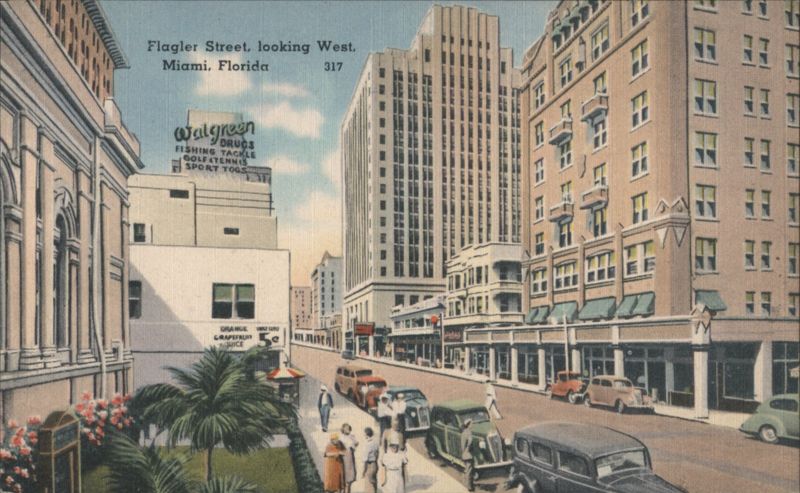 Flagler Street Business District, Miami Florida