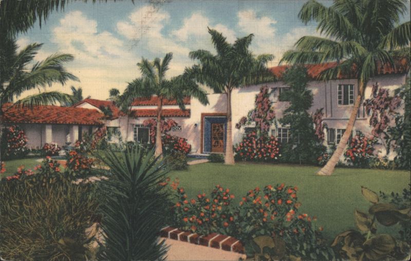 Over a Garden Wall, Miami Beach, FL Florida