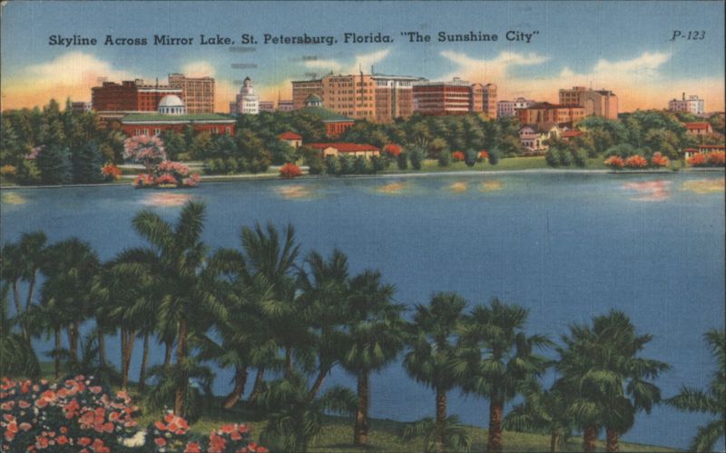 Skyline Across Mirror Lake, The Sunshine City St. Petersburg Florida