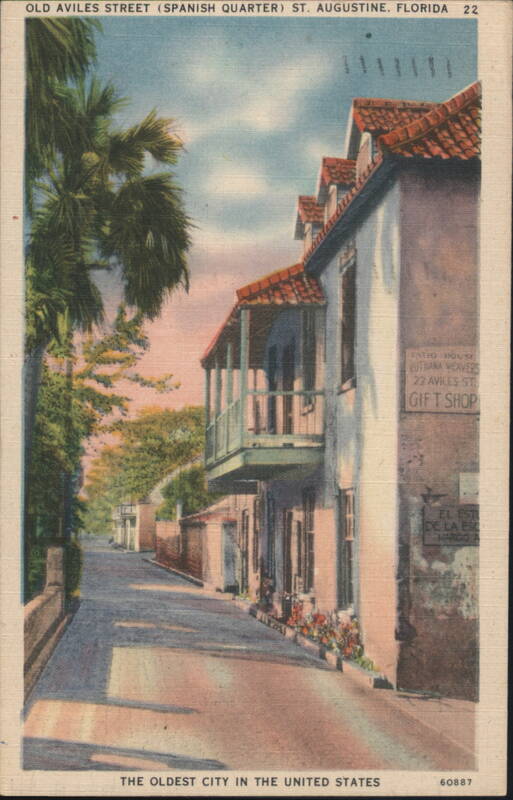 Old Aviles Street, Spanish Quarter - St. Augustine, FL Florida