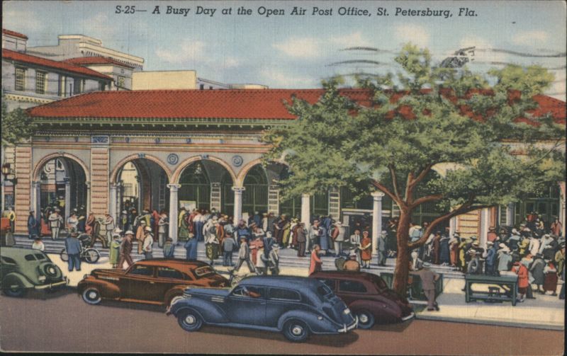 A Busy Day at the Open Air Post Office, St. Petersburg, FL Florida