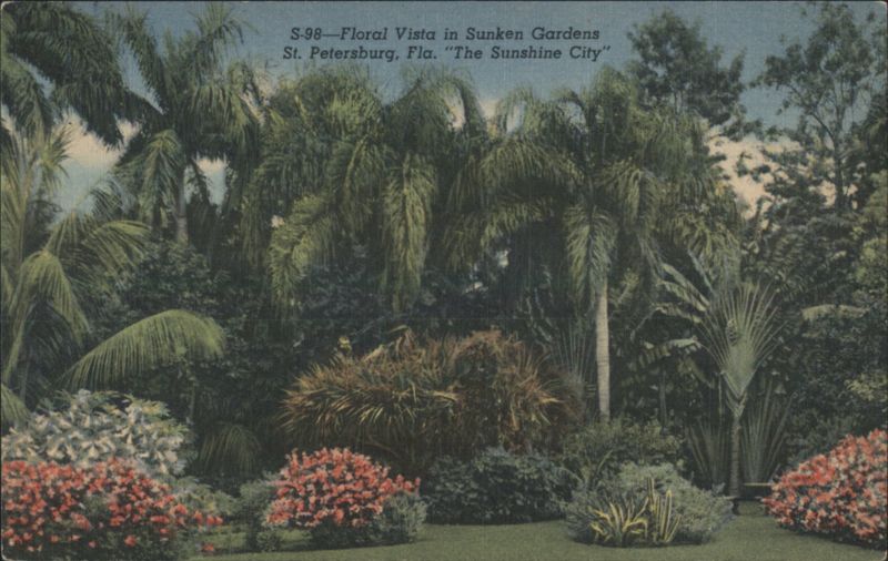 Floral Vista in Sunken Gardens, The Sunshine City St. Petersburg Florida