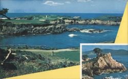 Cypress Point Golf Course 16th Hole & Lone Cypress Postcard