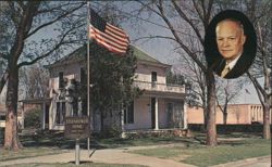 Eisenhower Home & Museum, Abilene, Kansas Postcard