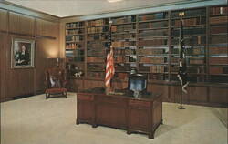 Eisenhower Presidential Library Room, Abilene, Kansas Postcard