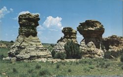 The Three Sisters Rock Formation Postcard