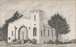 Fort Reno "The Protector" Post Chapel El Reno OK Postcard