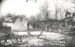 Indian Camp, Waynoka, OK - Turn of the Century Postcard