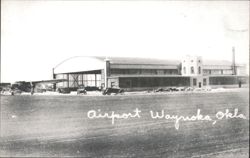Waynoka OK Transcontinental Air Transport Hangar Postcard