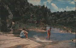 Moonlight Valley, Honey Creek, Turner Falls Park Postcard