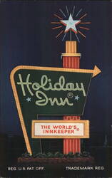 Holiday Inn Sign - The World's Innkeeper Postcard
