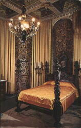 Hearst San Simeon Celestial Suite Bedroom Postcard