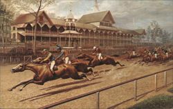 The First Futurity Stakes, Coney Island Jockey Club 1888 Postcard