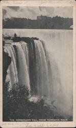 Horseshoe Fall from Terrapin Rock, Niagara Falls Postcard