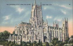 The Cathedral of St. John the Divine, New York City Postcard
