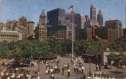 Battery Park & Financial District, New York City Postcard