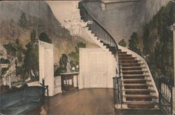 The Hermitage Hall & Stairway, Telemachus Mural Postcard