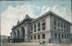 Railroad Station, Albany, N.Y. Postcard