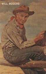 Will Rogers, Oklahoma's Favorite Son Postcard