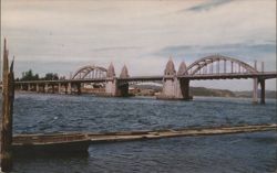 Siuslaw Bridge - Florence, Oregon Coast Postcard