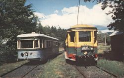 The Trolley Park Glenwood OR - Portland & Australian Cars Postcard