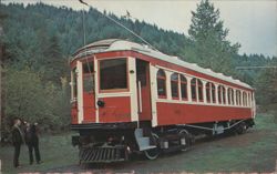 Trolley Park Glenwood OR British Columbia Electric No. 1304 Postcard