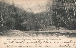 Wissahickon Creek, Fairmount Park, Philadelphia Postcard